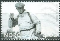 (1999) MiNr. 1326 ** - Norwegen - Jahrtausendwende (II): Skiwanderer (1932)