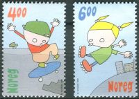 (1999) MiNr. 1329 - 1330 ** - Norsko - dětské hry