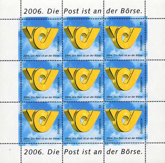(2006) Nr. 2600 ** - Österreich - KLB. - Die Post ist an der Börse