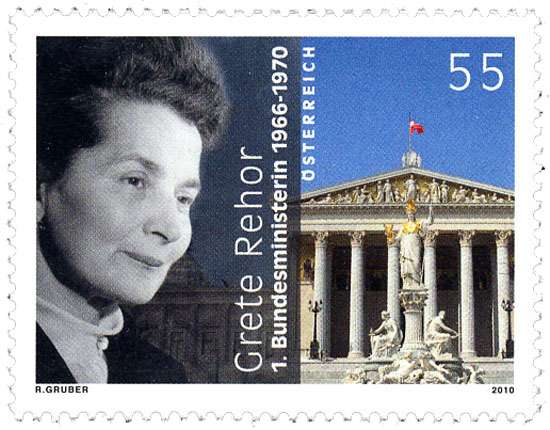 (2010) Nr. 2880 ** - Österreich - 100. Geburtstag von Grete Rehor