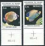 (1986) MiNr. 1766 - 1767 ** - Monaco - Fische aus dem Aquarium des Ozeanographischen Museums