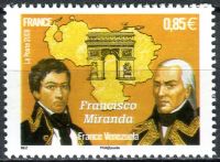 (2009) MiNr. 4773 ** - Francie - Francisco de Miranda - Venezuelský důstojník a revolucionář