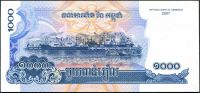 Kambodža (P 58b) - bankovka 1000 Riels (2007) - UNC