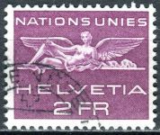 (1955) MiNr. 27 O - Švýcarsko - OSN - Znak OSN a plastika