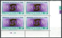 (1969) MiNr. 792 - ** - Lucembursko - 4-bl - 50 let Mezinárodní organizace práce (ILO)