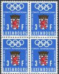(1971) MiNr. 826 - ** - Lucembursko - 4-bl - 71. zasedání Mezinárodního olympijského výboru v Lucemburku
