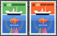 (1974) MiNr. 277 - 278 ** - OSN New York - Třetí konference OSN o mořském právu