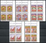 (1974) MiNr. 893 - 897 - ** - Lucembursko - 4-bl - 50 let charitativní známky - Charita: Miniatury
