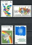 (1976) MiNr. 289 - 292 ** - OSN New York - OSN vlajka a holubice