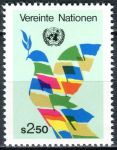 (1980) MiNr. 8 ** - UNO Wien - Flaggen bilden Friedenstaube