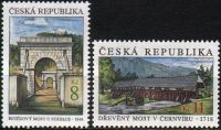 (1999) MiNr. 218 - 219 ** - Tschechische Republik - Schönheiten unserer Heimat - Brücken
