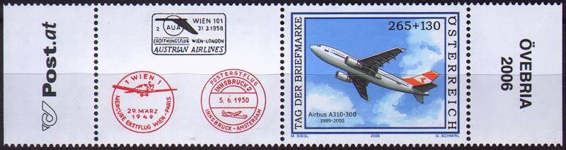 (2006) MiNr. 2606 ** - Österreich - leerfeld - Airbus 310