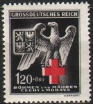 (1943) MiNr. 132 ** - B.ü.M - Roten Kreuz 