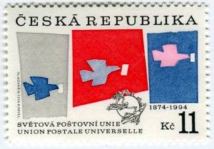(1994) Nr. 48 ** - Tschechische Republik - 120. Jahrestag des Weltpostvereins