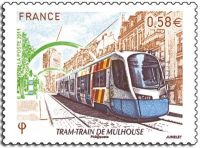 (2011) MiNr. 5025 ** - Frankreich - Stempel: Straßenbahn in Mulhouse