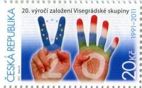(2011) MiNr. 672 ** - Tschechische Republik - 20. Jahrestag der Visegrad-Gruppe