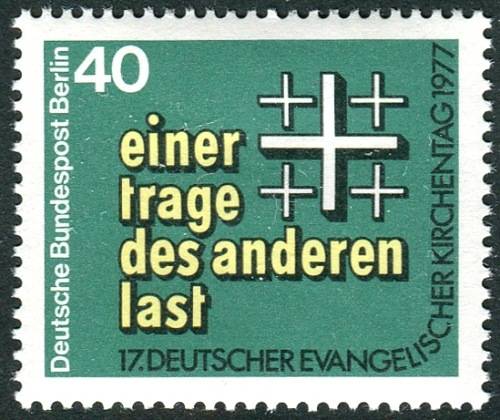 (1977) MiNr. 548 ** - Berlin - West - Deutscher Evangelischer Kirchentag, Berlin