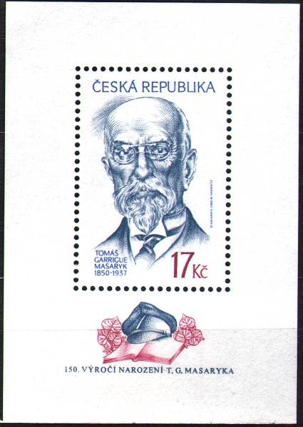 (2000) MiNr. 246 ** Tschechische Republik - BLOCK 11 - T. G. Masaryk