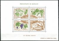 (1987) MiNr. 1810 - 1813 ** - Monaco - BLOCK 36 - Die vier Jahreszeiten (V)