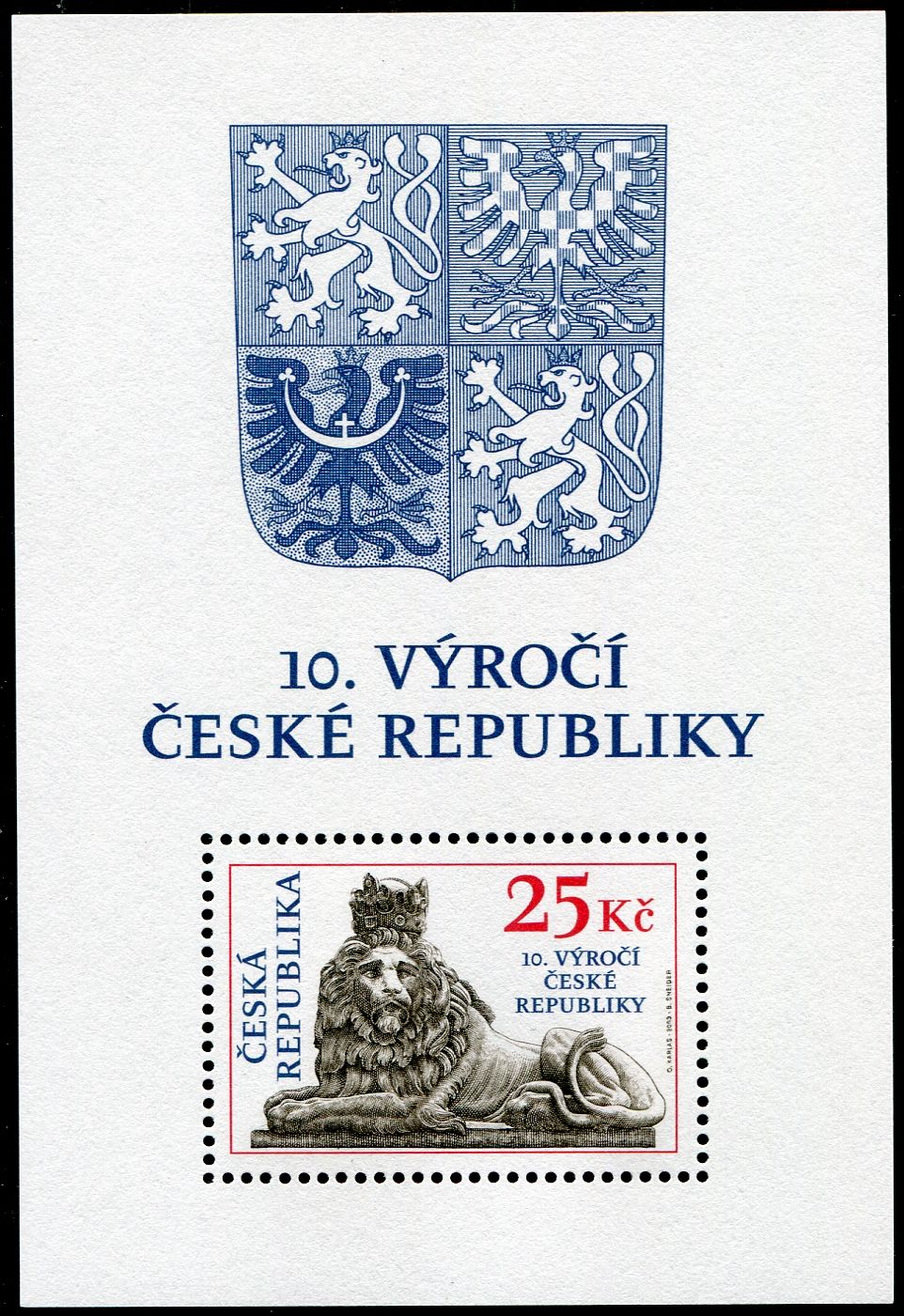 (2003) A 346 A ** -  Česká republika - 10. výročí ČR ( RZ 11 3/4 )