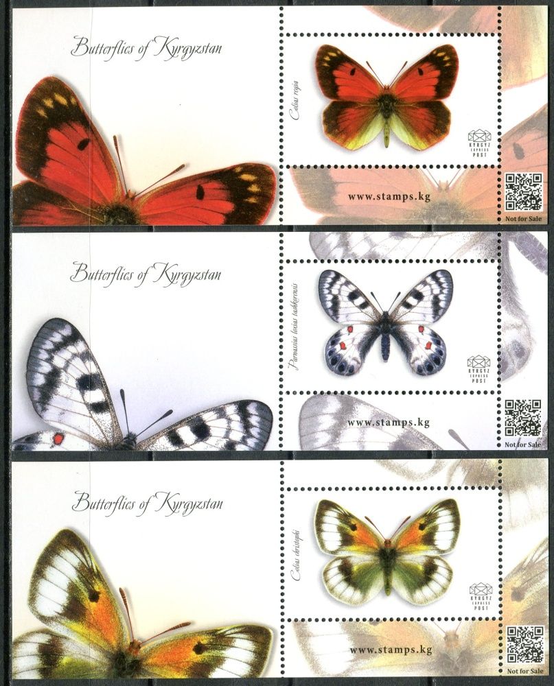 Kyrgyzstán - BLOCK - Motýli