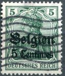 (1914) MiNr. 2 - O - DR/ Belgie - přetisk 5 Centimes