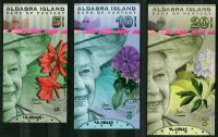 Aldabra Island (2018) - 5 +10 + 20 dollars (Fantasy bankovka) - polymer