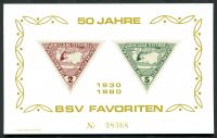 Pamětní list - Rakousko - BSV 1930-1980