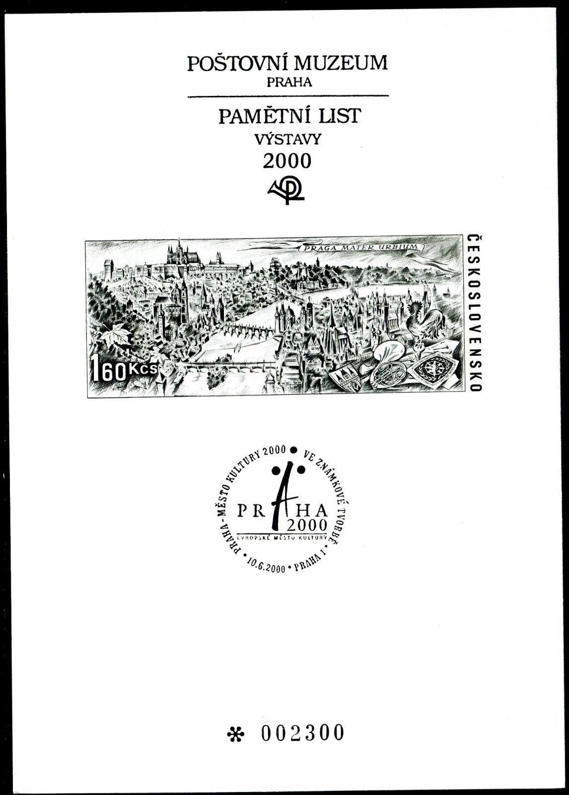 (2000) PTM č. 15 - Praha - město kultury 2000