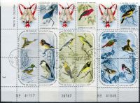 (1965) MiNr. 1088 - 1102 - O - block - Kuba - Weihnachten: Vögel