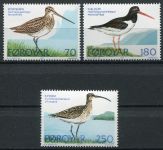 (1977) MiNr. 28 - 30 ** - Färöer Inseln - Vögel