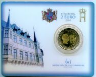(2004) 2€ - Lucembursko - Monogram, velkovévoda Henri - mincovní karta | www.tgw.cz