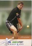 Jiří Novák (Tennisspieler) - offizielle Signaturkarte / Autogramm