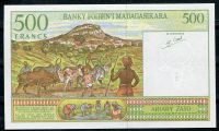 Madagaskar - (P 75b) 500 Francs (1994) - UNC | www.tgw.cz