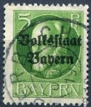 (1919) MiNr. 117 II. A - O - Bayern - König Ludwig III. - Nachdruck