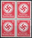 (1944) MiNr. D 172 **, 4-er - Deutsches Reich - Dienstmarke