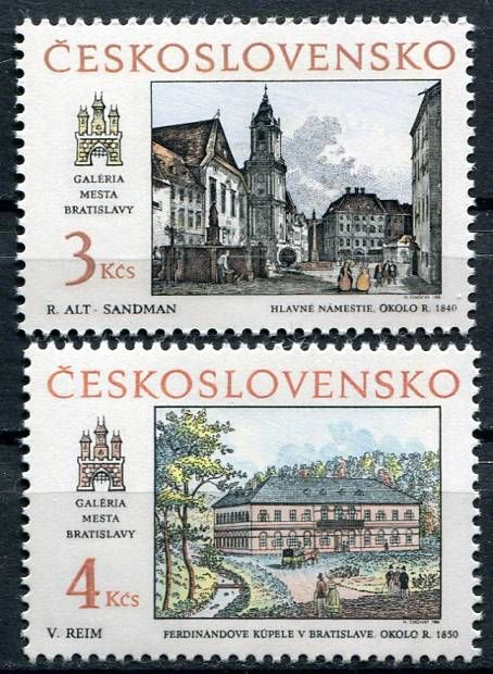 (1988) č. 2868 - 2869 ** - Československo - Bratislavské motivy 1988 | www.tgw.cz