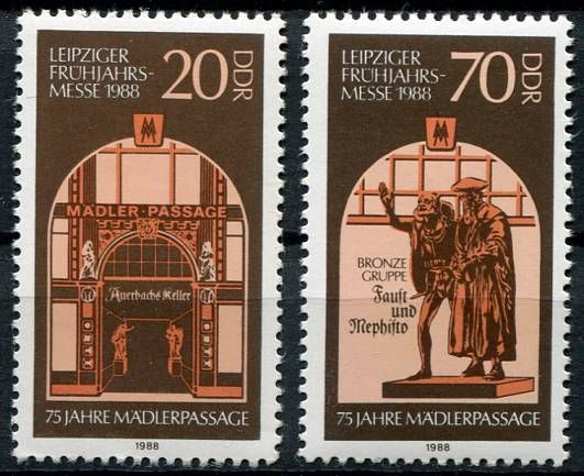 (1988) MiNr. 3153 - 3154 ** - DDR - Lipský jarní veletrh | www.tgw.cz