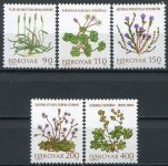 (1980) MiNr. 48 - 52 ** - Färöer Inseln - Wildblumen
