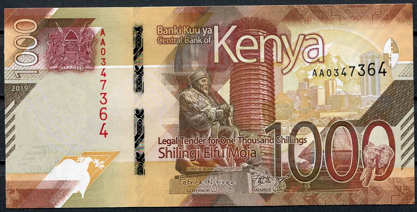 Keňa - (P 56) 1000 SHILLINGS (2019) - UNC | www.tgw.cz 