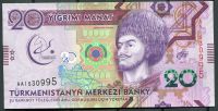 Turkmenistán (P 39) - 20 manat (2017) - pamětní bankovka UNC | www.tgw.cz
