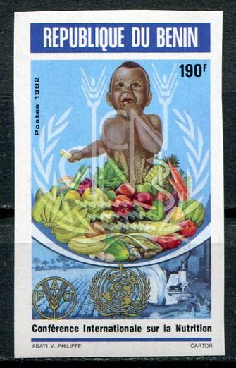 (1992) MiNr. 535 B ** - Benin - Světová potravinová konference, Řím | www.tgw.cz
