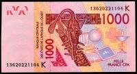 CFA- Senegal (K) - (P 115 Am) 1000 Francs (2013) - UNC