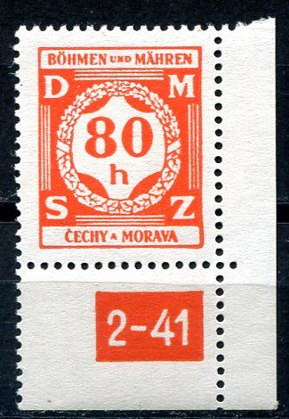 (1941) č. SL 5 ** (2-41 P) - B. ü. M. - Služební známky