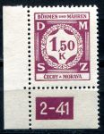 (1941) MiNr. D 7 ** - B. ü. M. - Dienstmarken