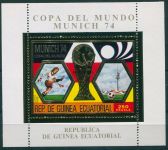 (1974) BLOCK A 123 ** - Guinea Ecuatorial - MS ve fotbale Mnichov 74 - přítisk