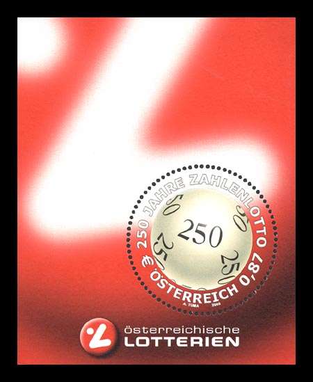 (2002) MiNr. 2396 ** - Österreich - BLOCK 17 - Lotto