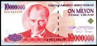 Türkei - (P 213) 1 000 000 Lir (1999) - UNC