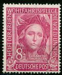 (1949) MiNr. 117 - O - Deutschland - St. Elisabeth, (1207-1231)*