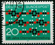 (1971) MiNr. 664 - O - Německo - Výzkum chemických vláken (1)